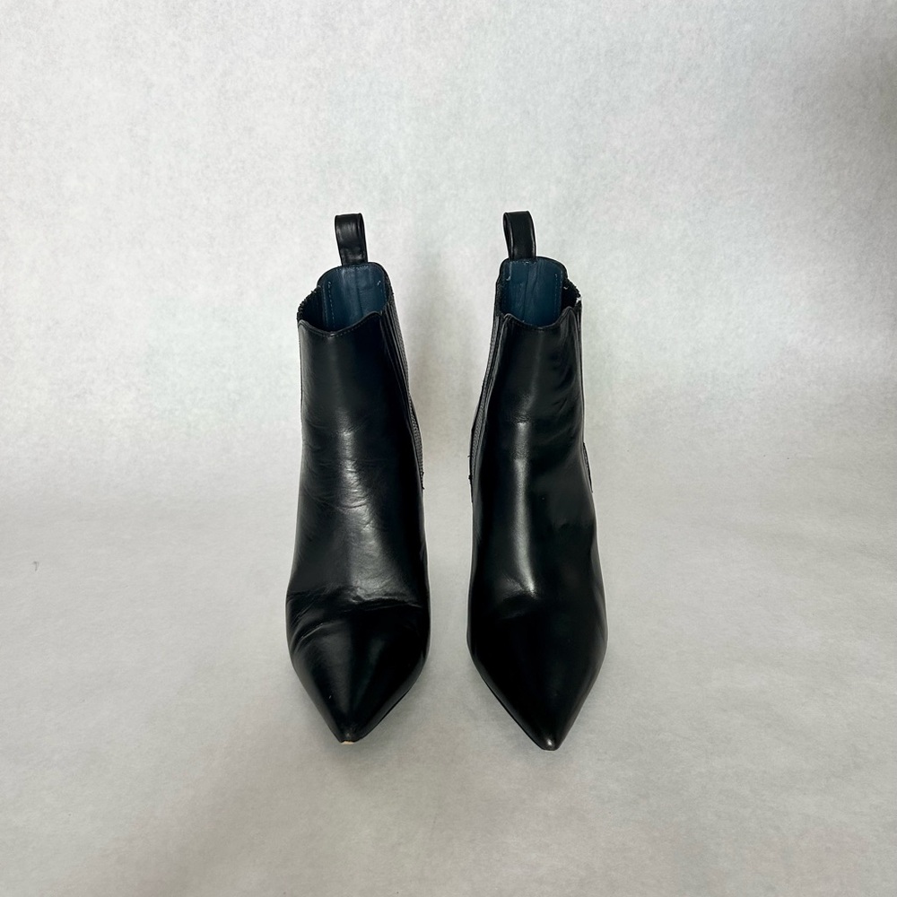 Zara Black Pointed Toe Ankle Boots